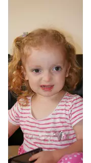 The uploaded photo, age 2