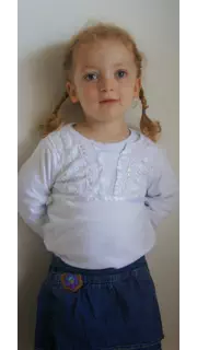 The uploaded photo, age 3
